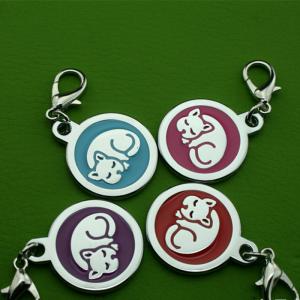 Zinková slitina polská galvanická adhezivní kapající zvířecí identifikační štítky Potřeby pro psy