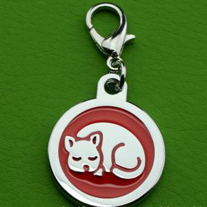 Zinková slitina polská galvanická adhezivní kapající zvířecí identifikační štítky Potřeby pro psy