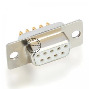 d typ 9pólový 90stupňový elektrický konektor