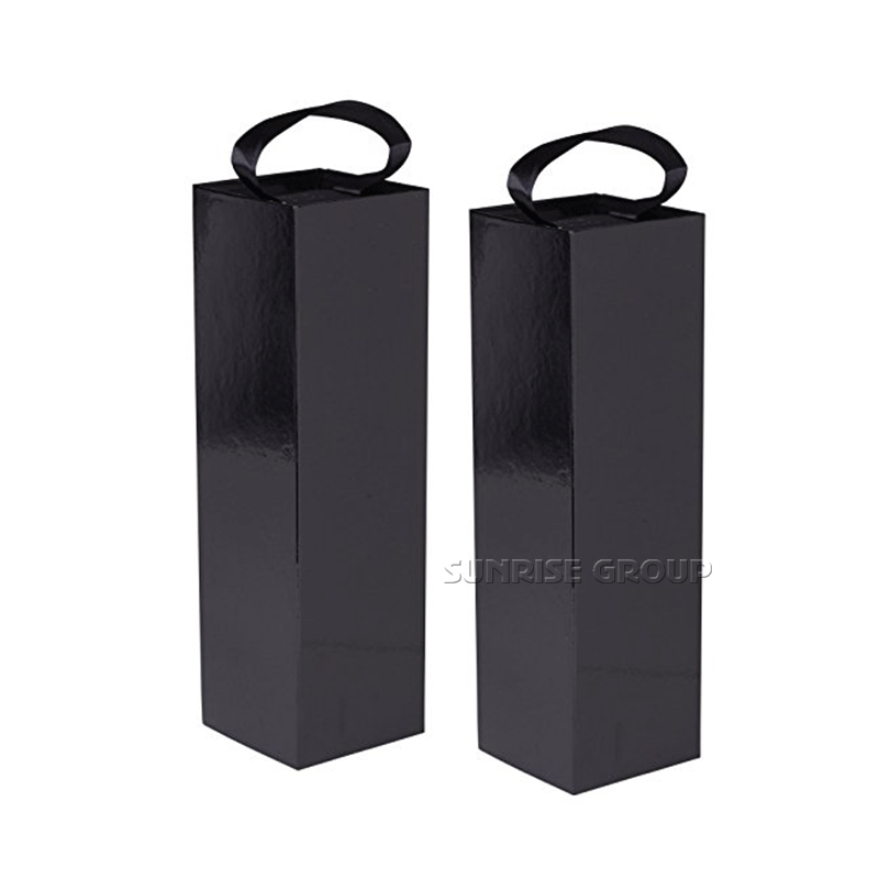 Přizpůsobitelný obdélník skládací víno balení krabice s rukojetí