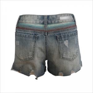 pěkný design rip denim short WS001