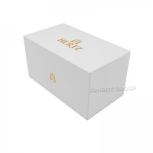 Caseta de ambalare cu rigidă din carton rigid de lux, cu logo-ul de folie de aur