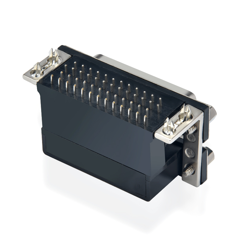 d sub 25 pinový konektor s dvojitým konektorem s pravým úhlem pro připojení k PCB female to female