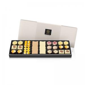 Krabička na pěnu z kartonu s pěnovou vložkou z čokolády