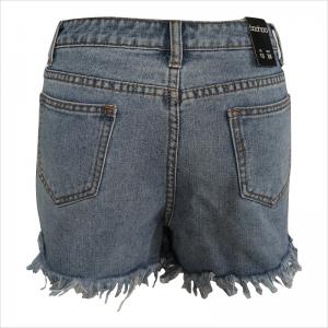 vytištěné slogamové šněrování na volném hem short WS1483