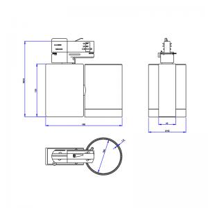 7W-50W UL certifikované stopy stmívatelné ledové bodové osvětlení bílé svítidlo pro vnitřní světlo