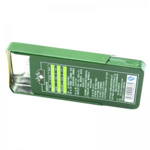 Malá obdélníková plechová krabička pro mincovny, zdravotnické výrobky