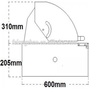 Stropní plynová grilovací hlava Nerezová ocel Plynový gril vestavěný