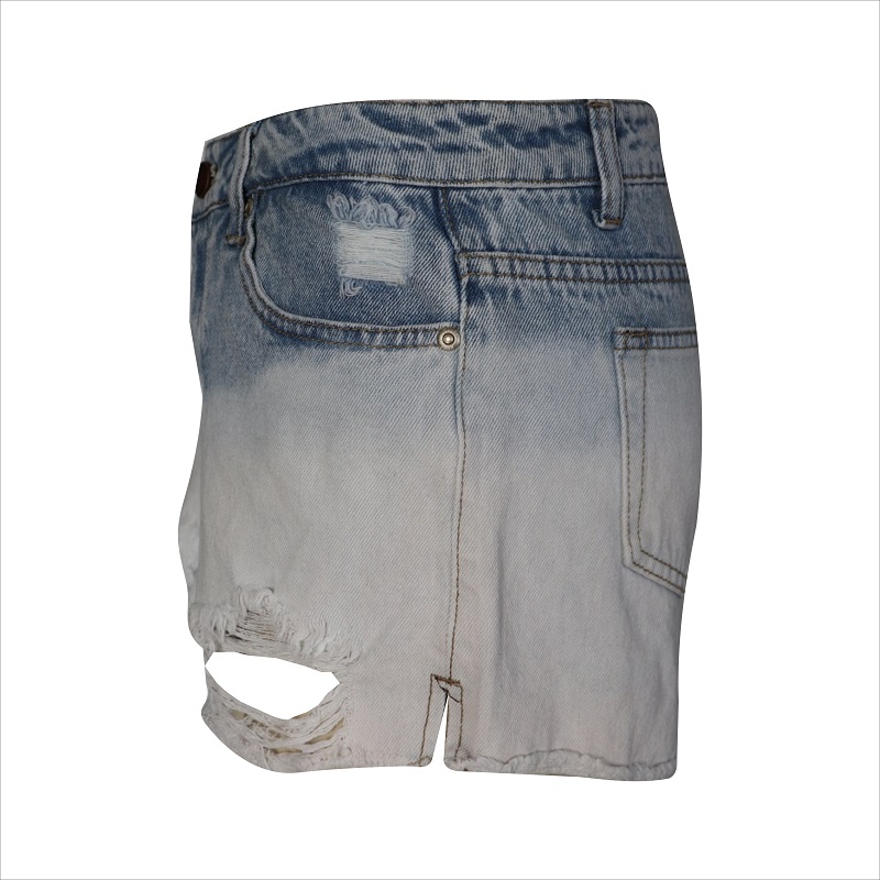 módní dipdye jean rip short WS101123