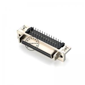 Tovární velkoobchod SCSI 50 pin DB konektor female zinkové slitiny pravý úhel