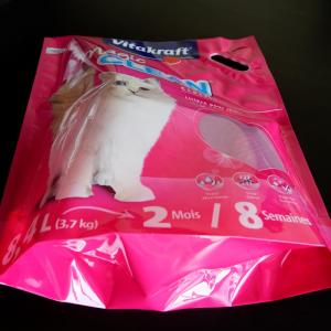 Plastový sáček na krmení pro domácí zvířata s rukojetí