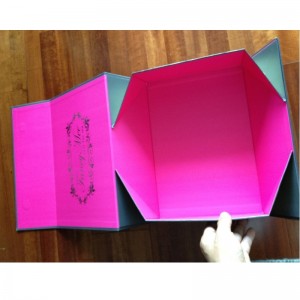 jednodílná magnetická skládací papírová krabice s velikostí zákazníka a logem