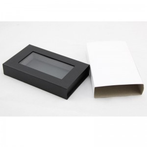 pevná papírová krabice s PET oknem