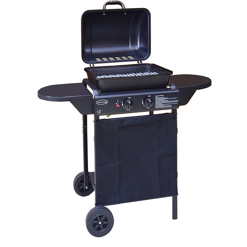 2burners bezpečnostní zařízení venkovní jednoduchý plynový BBQ gril