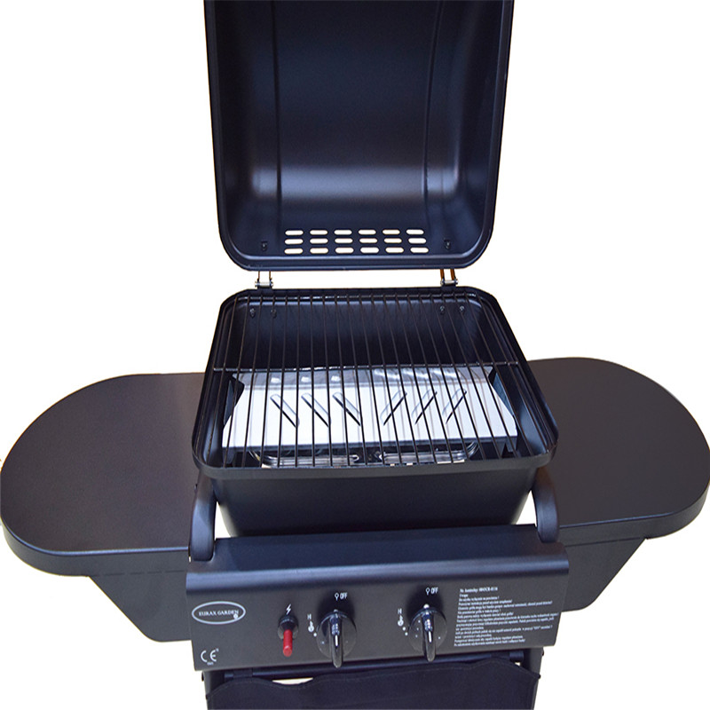 2burners bezpečnostní zařízení venkovní jednoduchý plynový BBQ gril