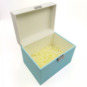 Vlastní Logo Obdélníkový papír Dárková krabička Se Zámkem A Klíčem