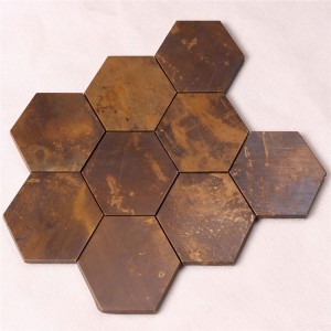 Starožitné bronzové zdi kovové měděné mozaiky umělecké dlaždice