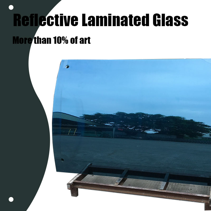 Bezpečnostní zakřivené reflexní tvrzené zábradlí z tvrzeného vrstveného skla