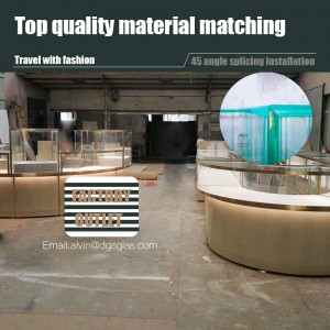 Přizpůsobte klenotnické sady luxusních vitrín a vitrín pro klenotnictví