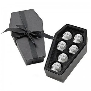 Vlastní tisk Halloween den lepenkové balíček Rakev tvar dárkové krabičce