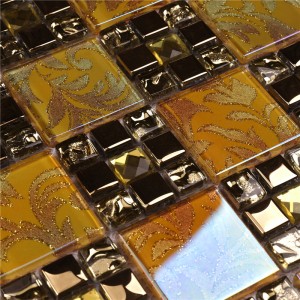 HDT15 konkurenční ceny duhové skleněné mozaikové dlaždice