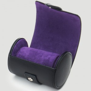 Single Watch Roll cestovní pouzdro - černý oblázek