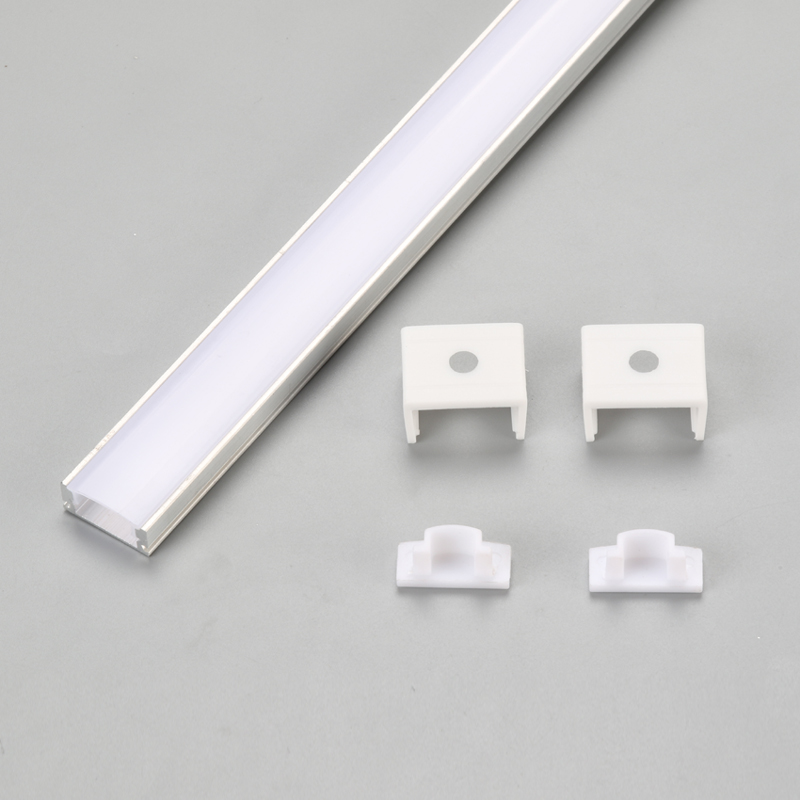 LED pevný pásek SMD5050 SMD5630 hliníkový profil Krycí profil PC Kryt LED pásek pro LED sloupkové světlo