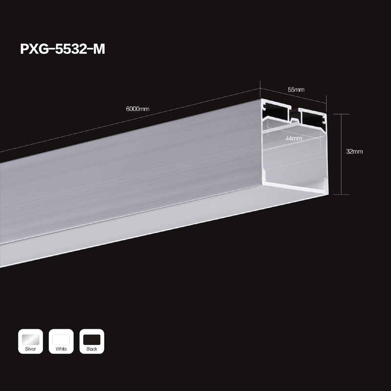 Hliníkový kanál ve tvaru 6063 U ve tvaru U LED hliníkový výlisek pro LED pásové světlo