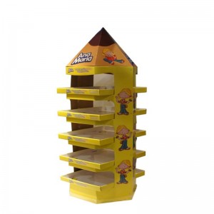 Kosmetická lepenka zobrazuje stojan pro prodejní místo