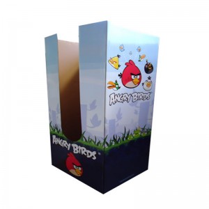 Vlastní stojan na karton, stojan na vlnitou lepenku, police na podlahový displej