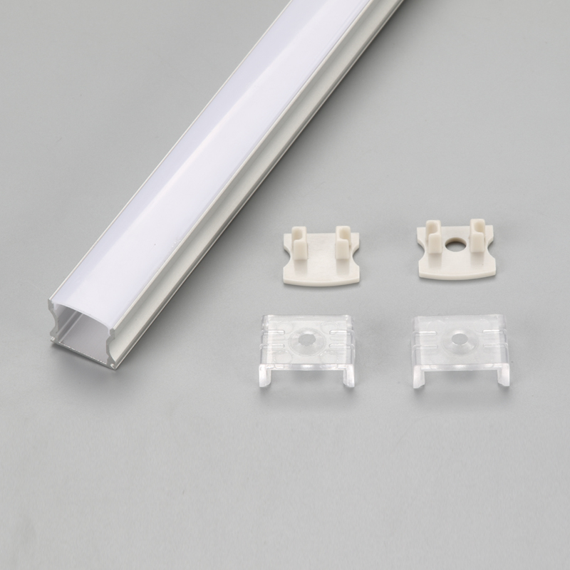 Strukturální hliníkový výlisek o tloušťce 3 mm pro flexibilní nebo tvrdý LED pásek