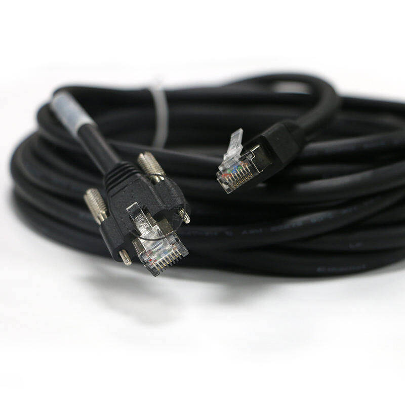 Průmyslový automatický vizuální fotoaparát ethernetový kabel sony propojovací kabel kamery se šroubem