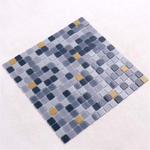 Nízká cena duhového bazénu skleněná mozaika 4 mm tloušťka