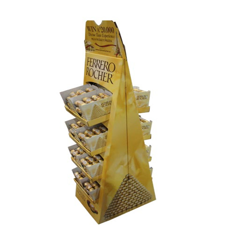 Custom Supermarket Retail POS Cardboard Stand Display for Biscuit