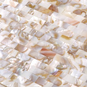 Nová mozaika z mozaiky černé mopy ve velikosti 10 x 20 mm