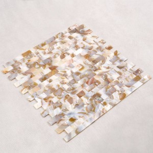 Nová mozaika z mozaiky černé mopy ve velikosti 10 x 20 mm