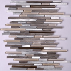 HLC46 Glass Mix Alu Bath Dlaždice mozaika pro domácí dekor