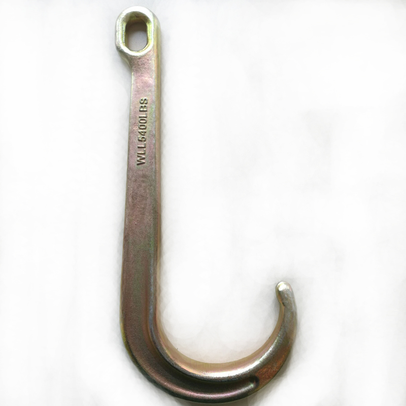 Kovaný Tow J Hook 3900 LBS WLL čirý zinek