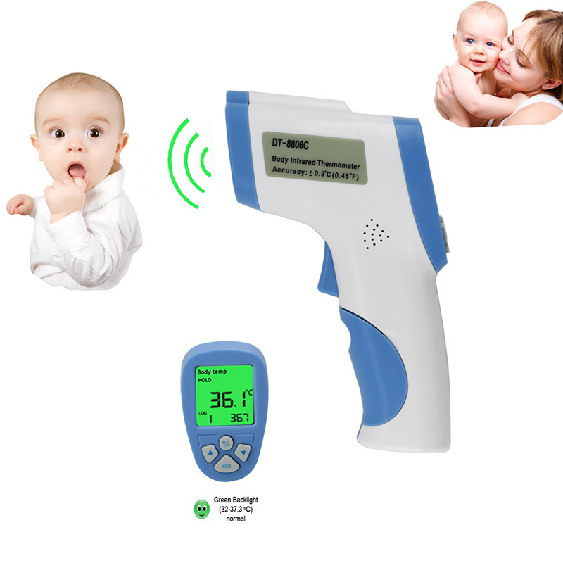 Horečka detekovaná bezkontaktní kojeneckou teplotní pistolí