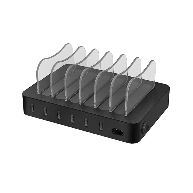 Nabíjecí stanice KPS-8403LC Šest USB portů (AC / US / EU / UK / AU AC kabel)