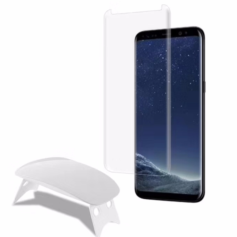 Samsung S9 tvrzený film UV lepidlo povrch tvrzený film UV tekuté lepidlo