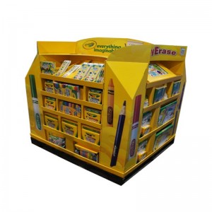 Vánoční propagační stojan na papír s displejem s na míru vyrobeným 4 bočním kovem nebo plastem