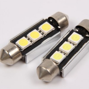 canbus bezchybný 5050 3smd 36 mm vedl festoon žárovka