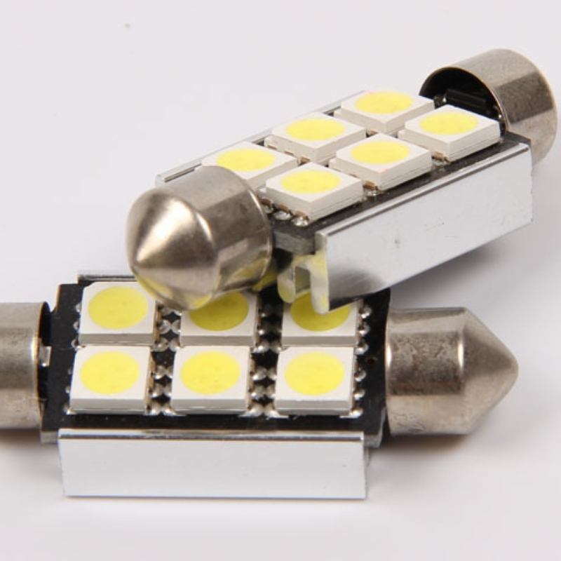 5050 6smd canbus bezchybný 36mm automobilové ledem vedené festoon světlo vedlo vnitřní světlo