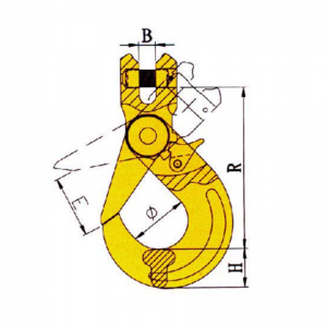 G80 Bezpečnostní chytrý samosvorný hák lakovaný