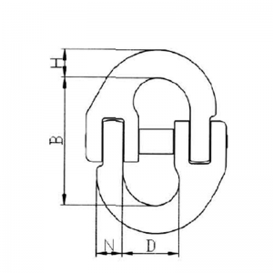 Spojovací článek řetězu G80 s pružinou