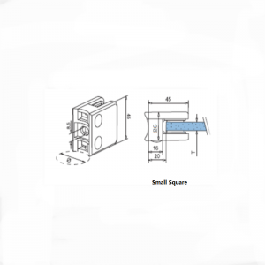 Skleněná svorka z nerezové oceli