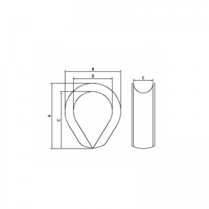 Náprstek z pozinkované oceli K-3 pro vlákno