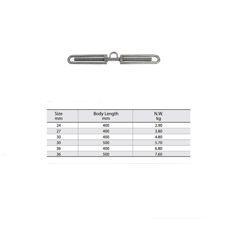 D-D typ Hamburg Lashing Turnbuckle Self Color