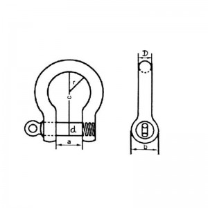 Evropský typ pozinkovaného velkého luku